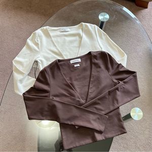 Aritzia Contour V-Neck Longsleeve